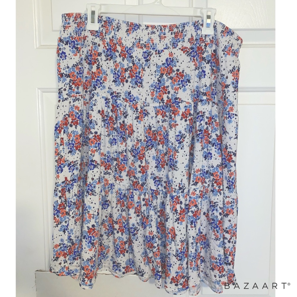 Floral Midi Skirt